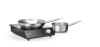 Cuisinière à induction 3,5 kW, 230 V + casserole + poêle | HENDI 239889