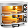 Four à pizza à 2 chambres, 2x40 cm, 3 kW, 230 V | FORGAST FG09553
