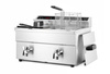 Friteuse à induction à 2 cuves Kitchen Line, 2x8 l, 2x3,5 kW, 230 V | HENDI 215029