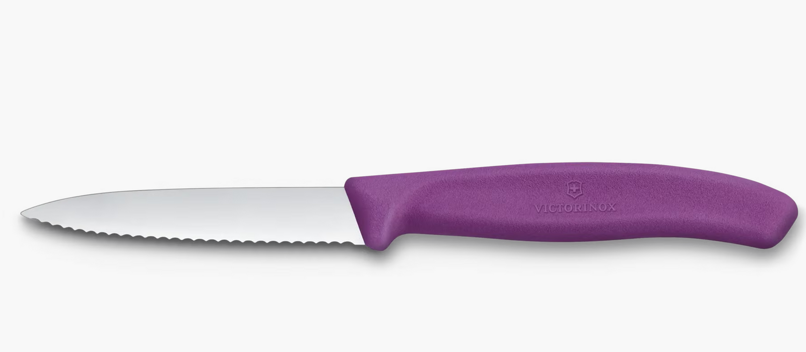 Couteau à légumes et à fruits Swiss Classic, lame dentelée, violet, longueur de lame 8 cm | VICTORINOX 6.7635.C1