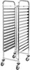 Chariot pliable en acier inoxydable pour le transport de plaques 60x40 cm | YATO YG-09072