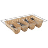 Conteneur à couverts GN 1/1 BUFFET, beige, 53x32,5x10,5 cm | APS 11965