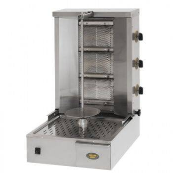 Gyros (kebab) à gaz jusqu'à 15 kg, 7 kW, 2 zones de chauffe | ROLLER GRILL GR40G