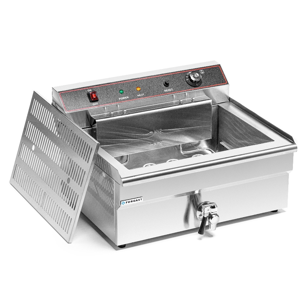 Friteuse électrique 1-cuvelle 20 L, 4,8 kW, zone froide | FORGAST FG09017