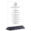 Support de menu format A4, en 2 parties, 21x7x32 cm | APS 71529