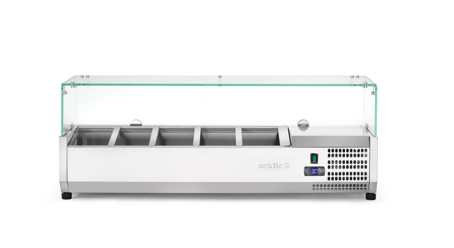 Superstructure réfrigérée 5xGN 1/4, 0-8°C, 120,5x33,5x43,5 cm, 0,18 kW | ARKTIC 232903