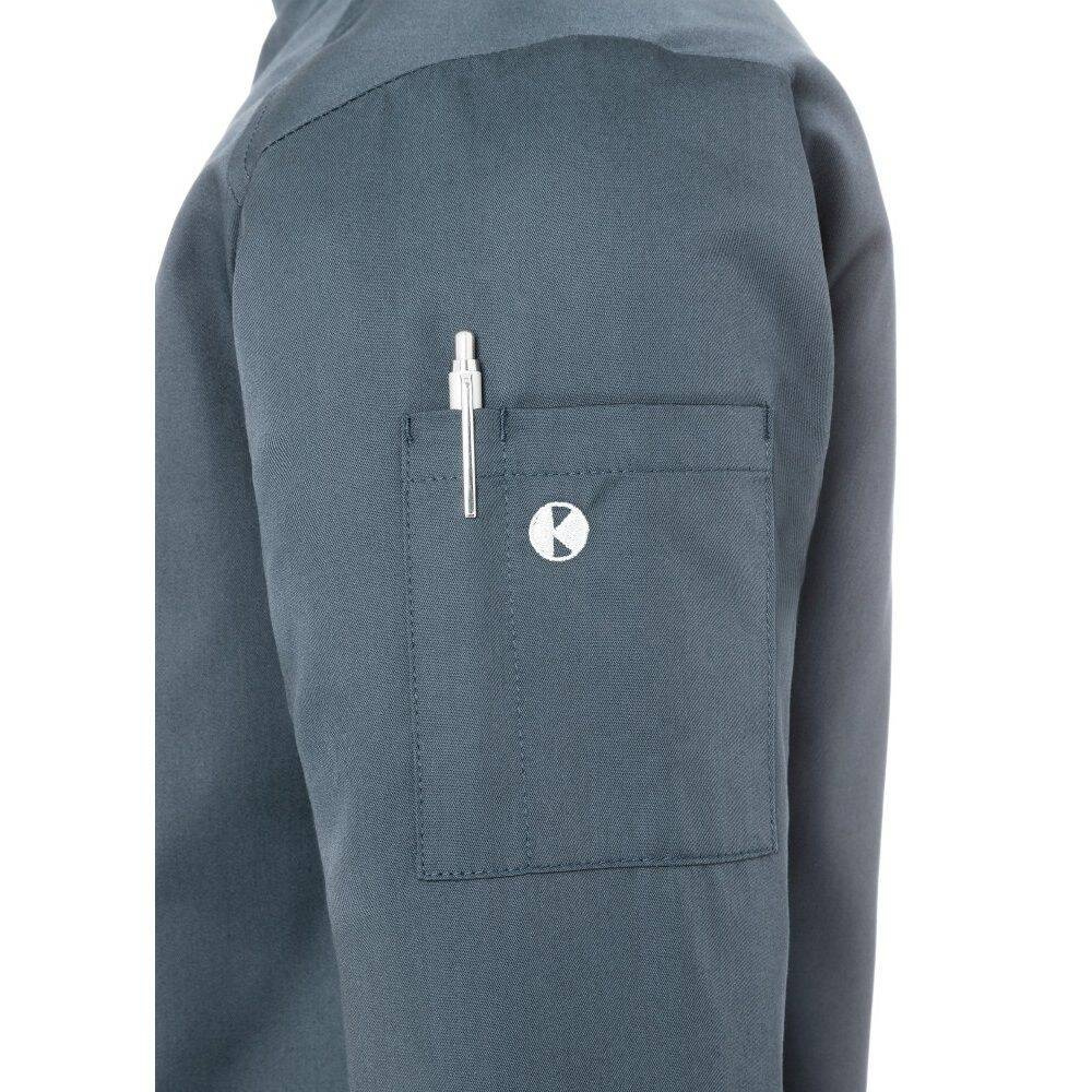 Veste de cuisinier homme Noah anthracite | KARLOWSKY JM 25-5