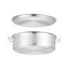 Faitout bas avec couvercle, en acier inoxydable - capacité 10,8 l | HENDI 836521
