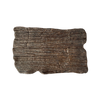 Assiette plate rectangulaire Moku hématite 30 x 18 cm | KERA CERAMIKA 16.2/C.HEM
