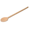 Cuillère en bois ronde pour poêles en téflon, longueur 45 cm | CONTACTO 833/045