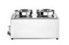 Bemar Hendi Ranger avec robinet de vidange, 8 L, 1000 W, 60,4 x 33,2 x 31,5 cm, bac 2x4 L, 3xGN 1/3 | HENDI 201473