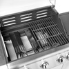Grill à gaz de jardin avec armoire et brûleur latéral, nombre de brûleurs 3+1, 13,8 kW | FORGAST FG09107