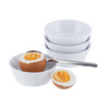 Assiette à œuf EGGY à bord haut, en mélamine, lot de 4 pièces | APS 83851