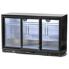 Réfrigérateur de bar pour boissons 3-portes, portes coulissantes 318 l | FORGAST FG07703