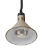 Lampe suspendue de maintien au chaud pour plats, conique, beige, 230V/250W | HENDI 273777