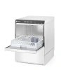 Lave-vaisselle professionnel Doppio avec doseur de détergent et pompe de vidange, panier 50x50 cm, 3,4/4,9 kW, 230/400 V | HENDI 237366