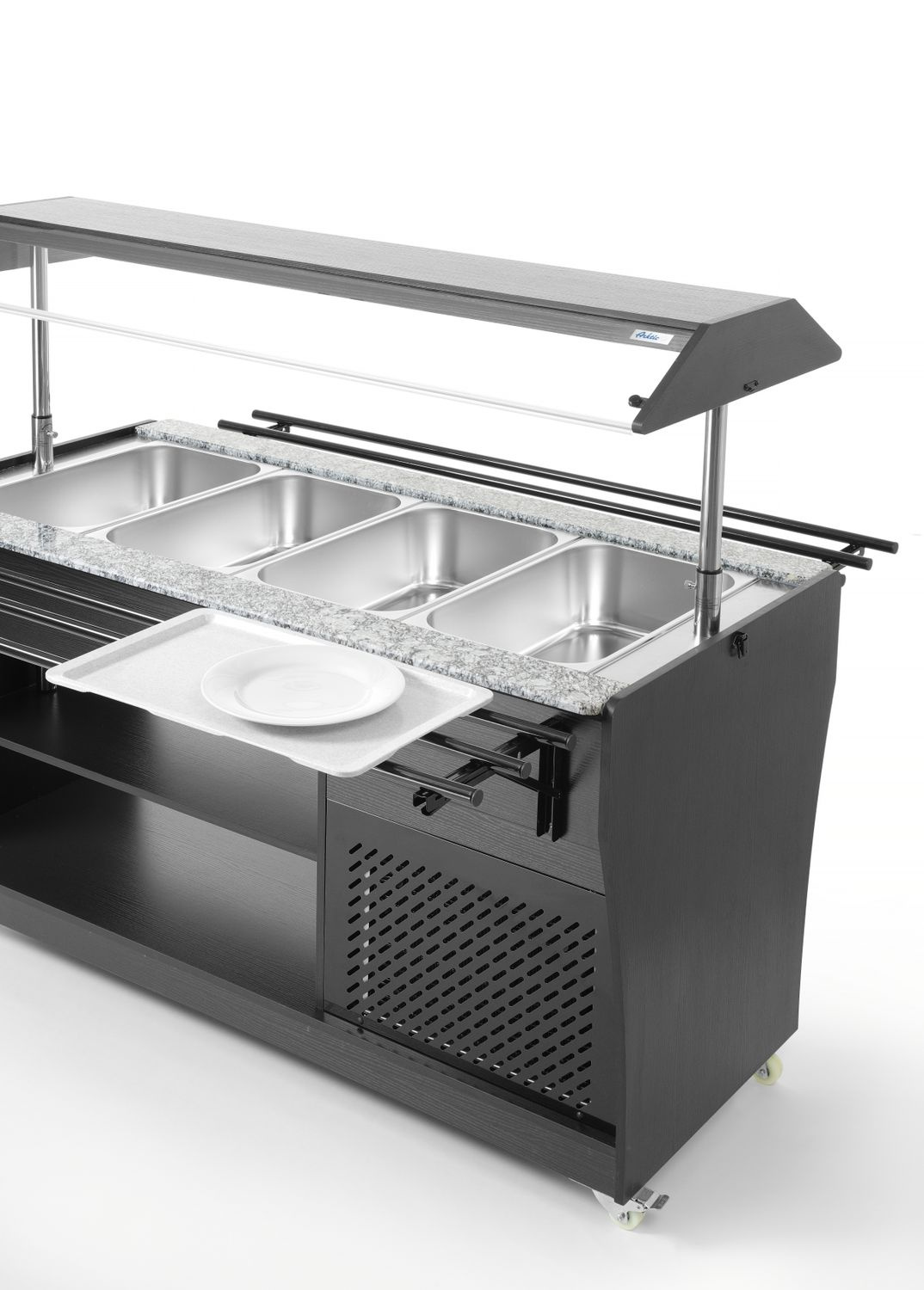 Vitrine buffet réfrigérée à salades, 149x76,5x137 cm, 4 x GN 1/1, 230 V | ARKTIC 274057