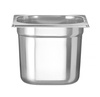 Récipient GN 1/6 prof. 15 cm en acier inoxydable PROFI LINE | HENDI 801710