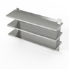 Étagère murale réglable triple 140x30x100 cm | FORGAST FG05070/1400/300/1000