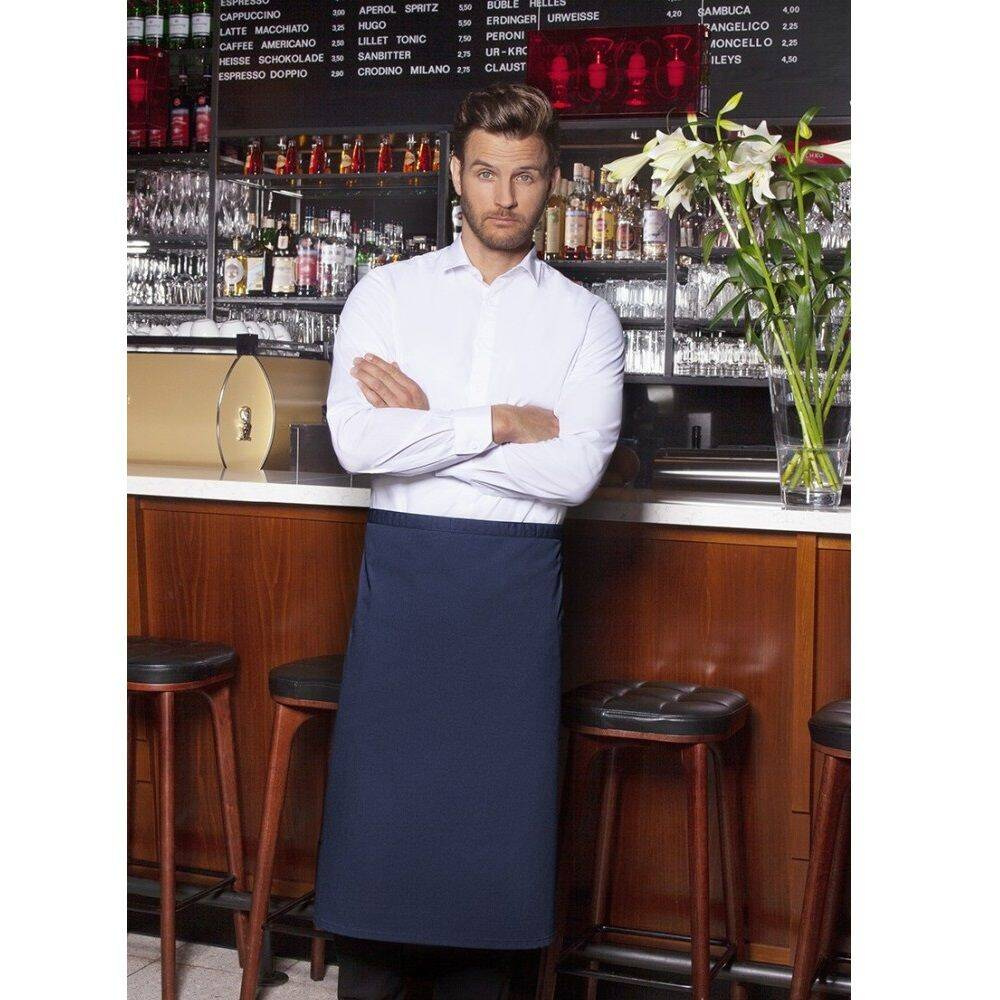 Tablier bistro Ibiza 110 x 90 cm bleu marine | KARLOWSKY BSS 3-10-pces