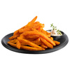 Assiette NERO avec coupelle pour dips, noire, 24x20x2.5 cm | APS 85074