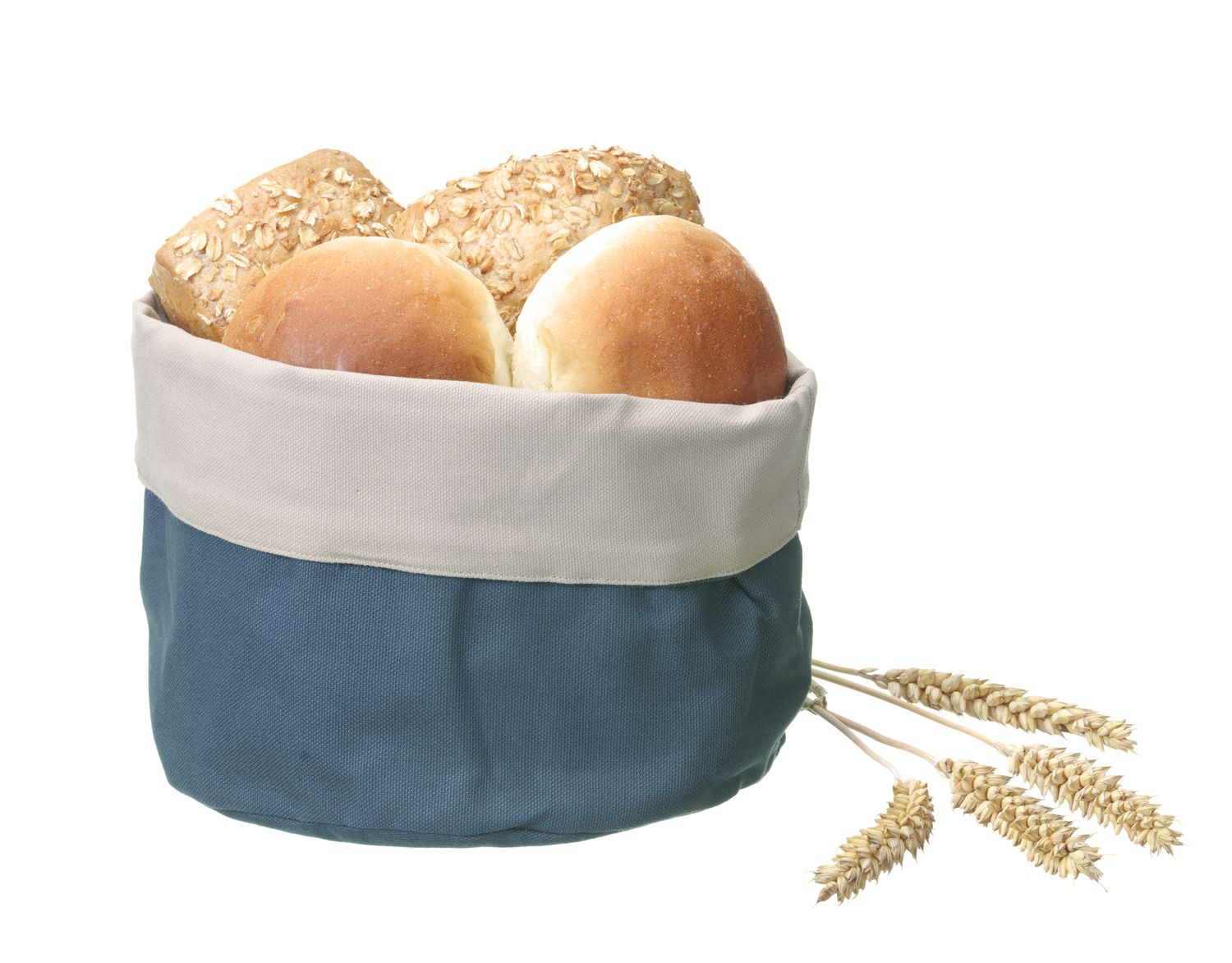 Sac à pain en coton rond bleu foncé 20 cm | HENDI 429037