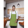 Tablier court Basic 75 x 60 cm avec poche et boucle citron vert | KARLOWSKY BLS 6-81-Stck