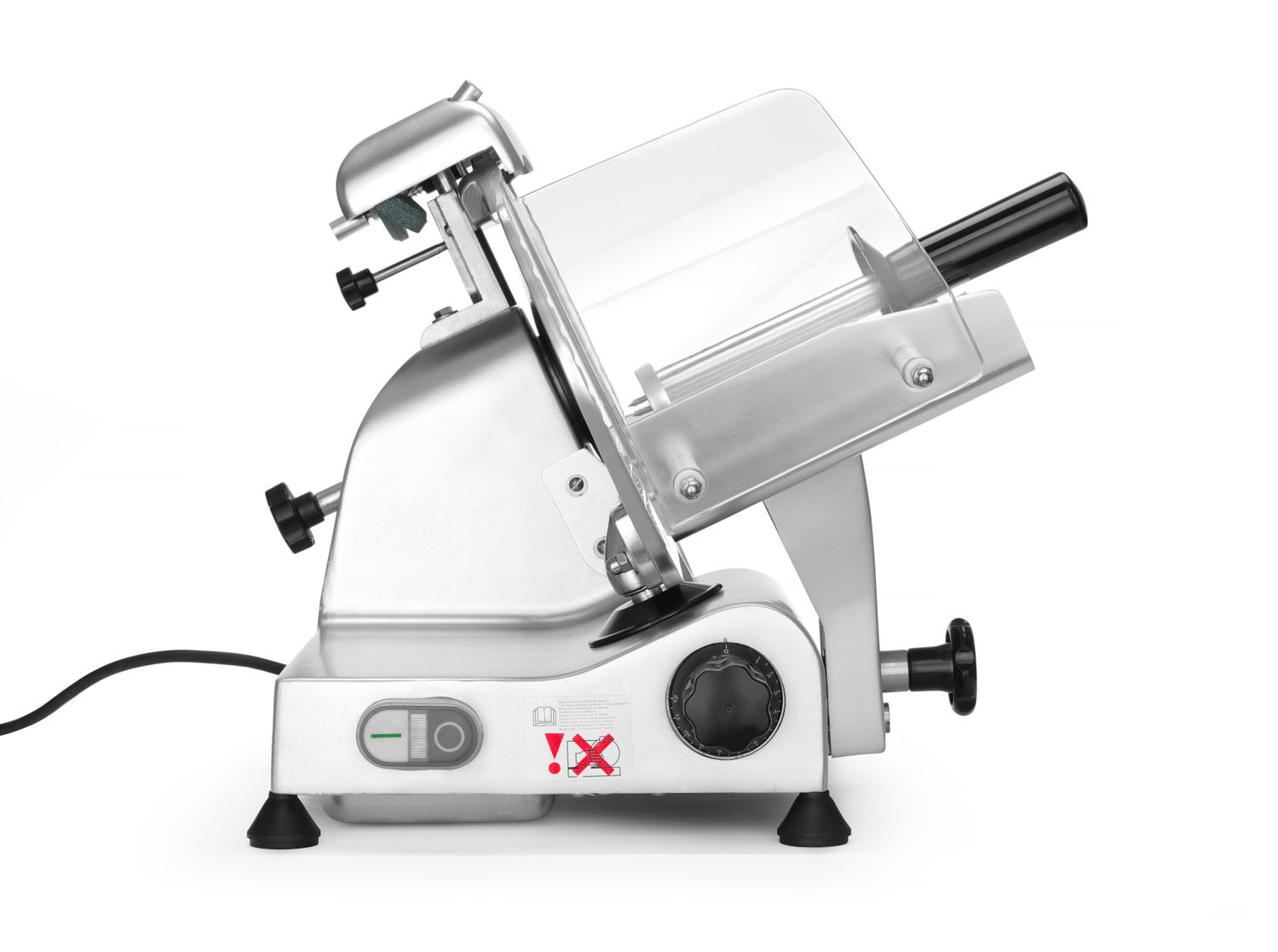 Trancheuse à charcuterie Kitchen Line 250, 0-12 mm, diamètre de lame 25 cm, 230 V | HENDI 210000