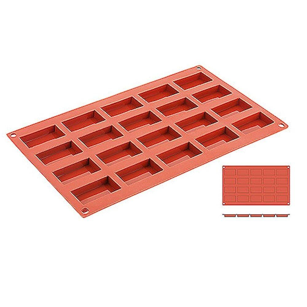 Moule à pâtisserie en silicone Cubes, 20 cavités de 4,9 x 2,6 cm | CONTACTO 6647/049