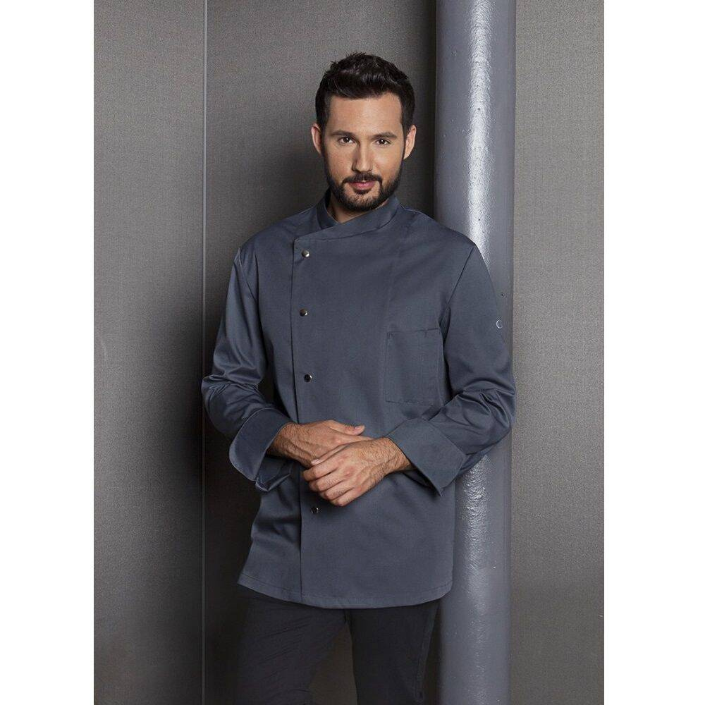 Sweat de cuisine homme Lars anthracite | KARLOWSKY JM 14-5