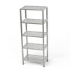 Étagère inox 5 niveaux à grille 130x60x180 cm | FORGAST