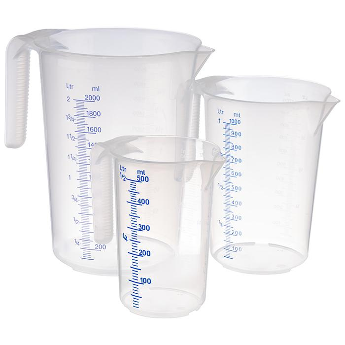 Pichet mesureur STACKABLE, avec graduation bleue, 1 l | APS 30062