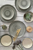 Assiette creuse Delta Rustic grise 27 cm | KERA CERAMIKA 15.6/R.GRIS