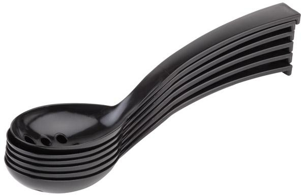 Cuillères à olives gourmet, perforées, lot de 6 pièces, 23 cm | APS 88598