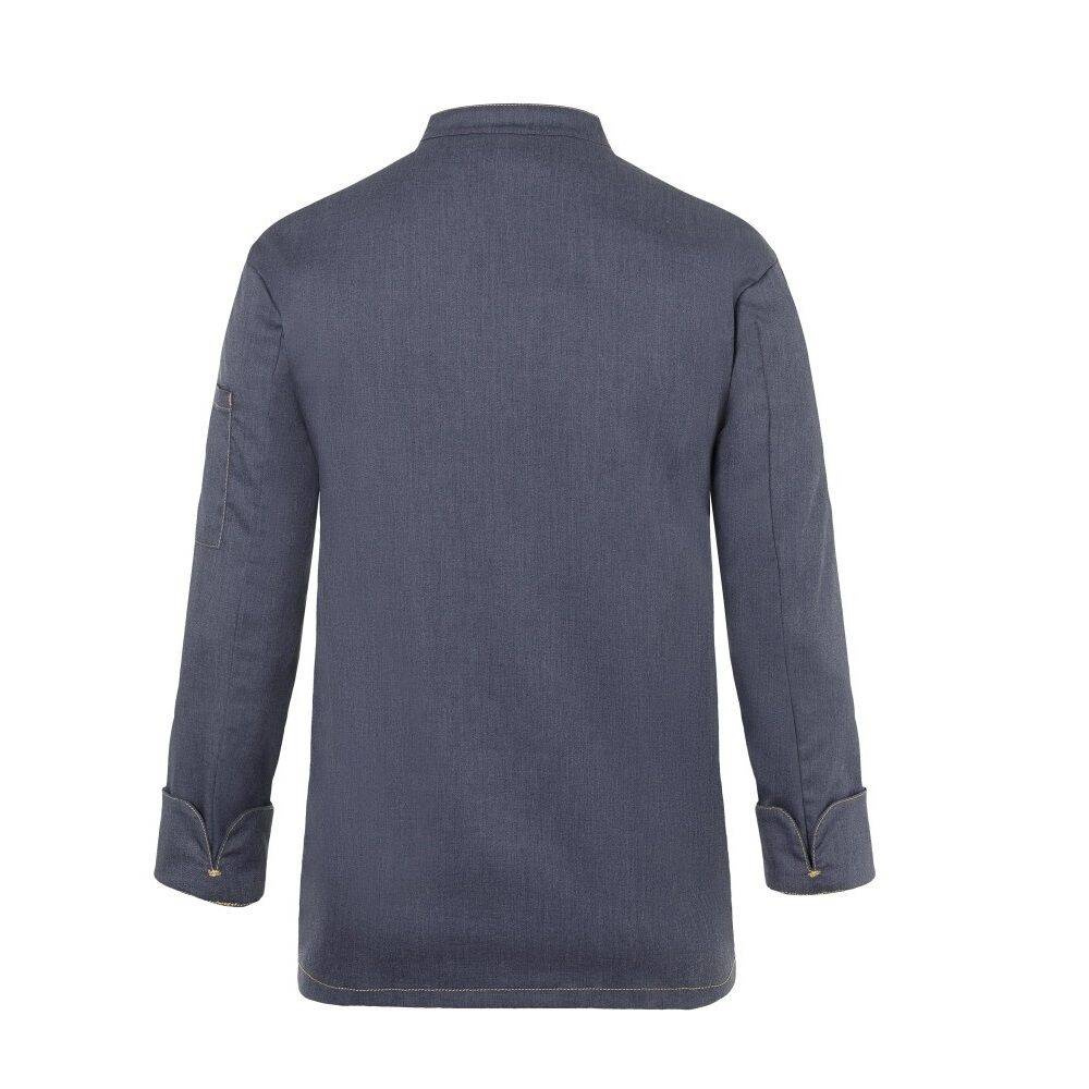 Sweat de cuisine homme style jean noir vintage | KARLOWSKY JM 24-16
