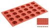 Moule en silicone pour amaretti, 24 cavités 30x17,5 cm | CONTACTO 6643/034