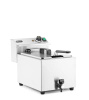 Friteuse électrique XL, 10 L, acier inoxydable, 1 cuve | HENDI 209424