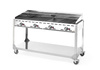 Grill à gaz Green Fire Kitchen Line à 4 brûleurs, 22 kW | HENDI 149614