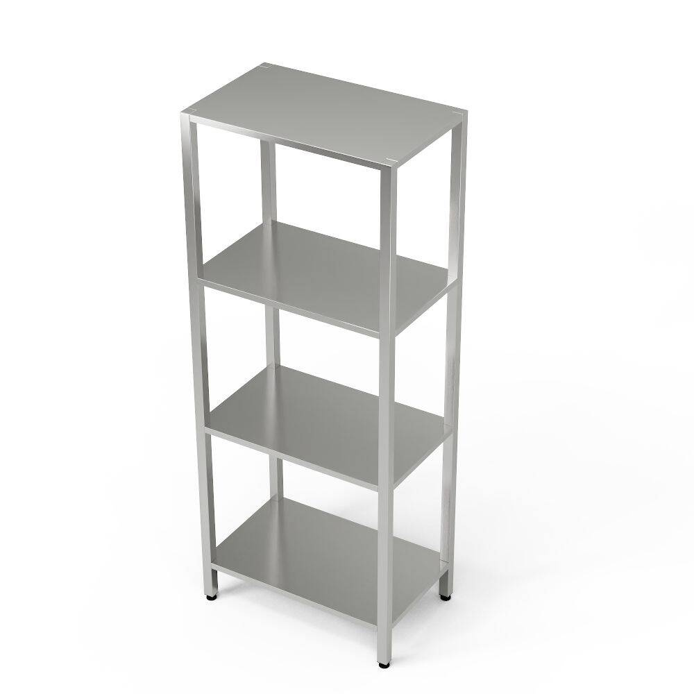 Étagère inox 4 niveaux 80x60x180 cm | FORGAST