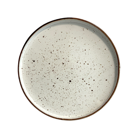 Assiette plate à bord Arondi Rustic crème 28 cm | KERA CERAMIKA 18.1/R.K