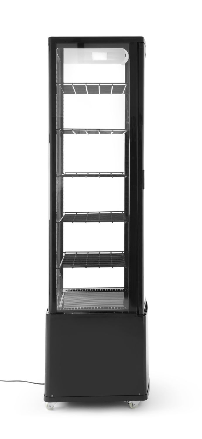 Vitrine réfrigérée 280 L, noire, LED, système de refroidissement dynamique | ARKTIC 233290