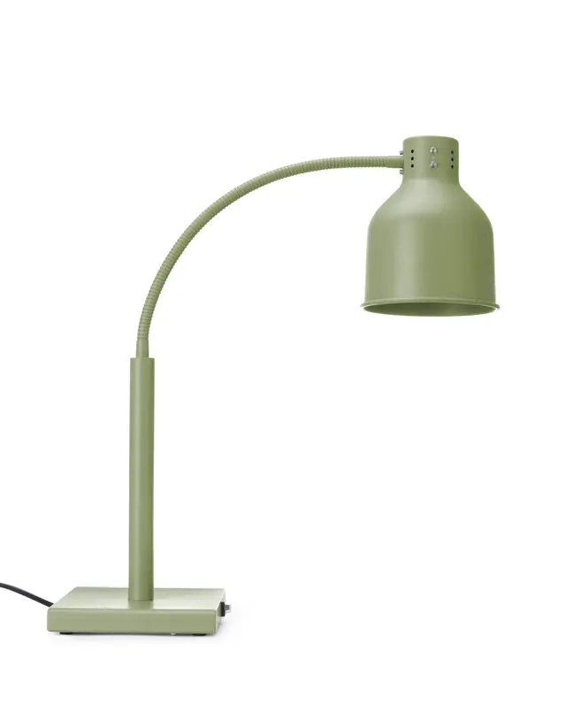 Lampe chauffante pour plats, flexible, verte, 220-240V/250 W, 26,8x20,3x66 cm | HENDI 273746