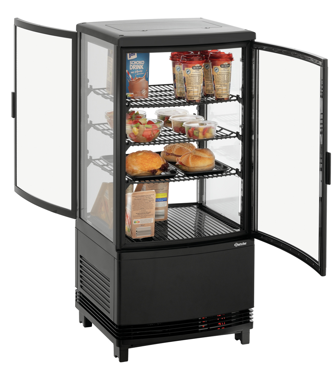 Vitrine réfrigérée Mini 75L2T noire | BARTSCHER 700387