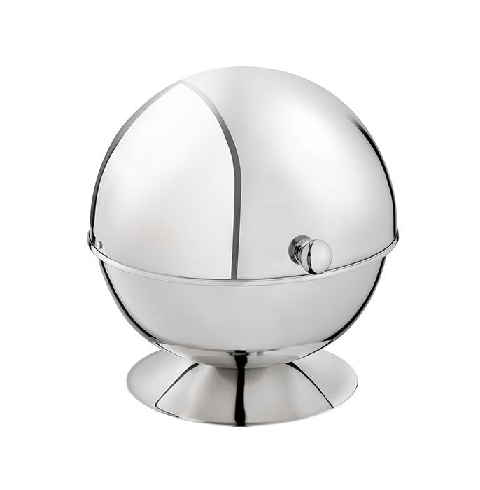 Sucrier avec couvercle roll-top, acier inoxydable, 14x14 cm | APS 33