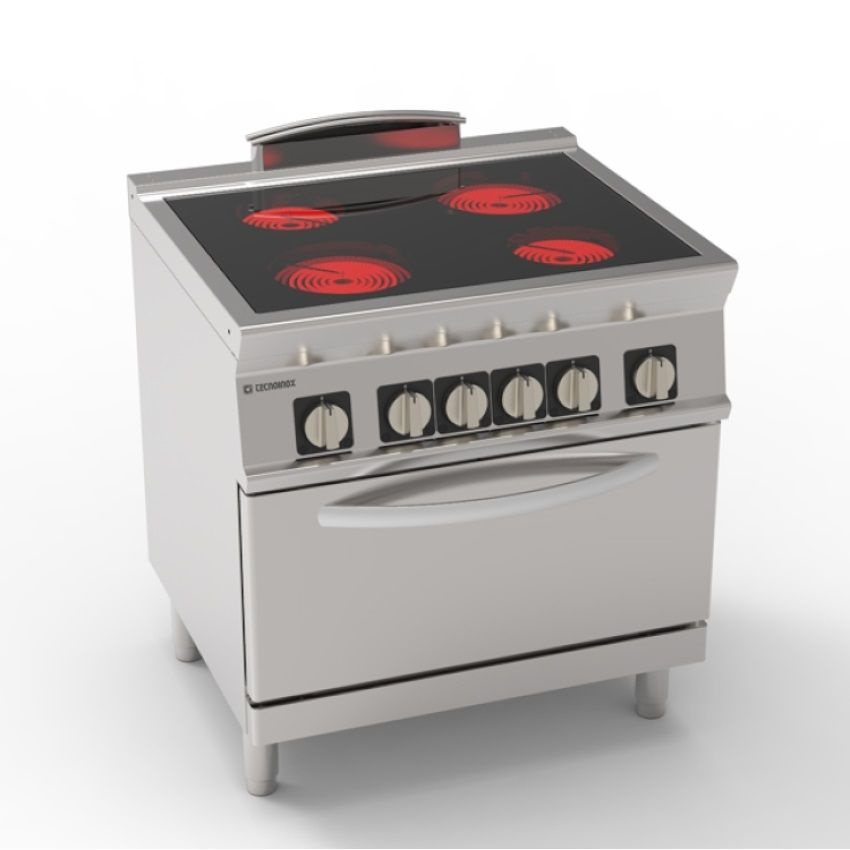 Cuisinière en céramique avec four GN 2/1 | TECNOINOX 716193