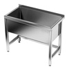 Bac inox 1 cuve (prof. 30 cm) 80x60x85 cm | FORGAST