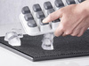 Moule à glaçons en silicone avec couvercle, lot de 2 pièces | APS 36103