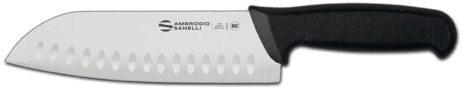 Couteau Santoku alvéolé Supra, long. 32 cm | AMBROGIO SANELLI S350.018