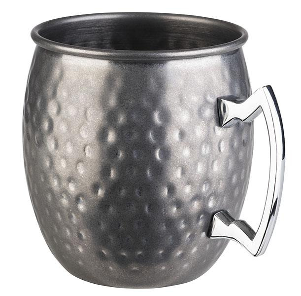 Tasse pour MOSCOW MULE, acier vintage martelé, diamètre 9 cm, 500 ml | APS 93346