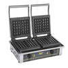 Gaufrier électrique LIEGE, 4 gaufres, 9,5x15x2,3 cm, 2x3,2 kW | ROLLER GRILL GED 20